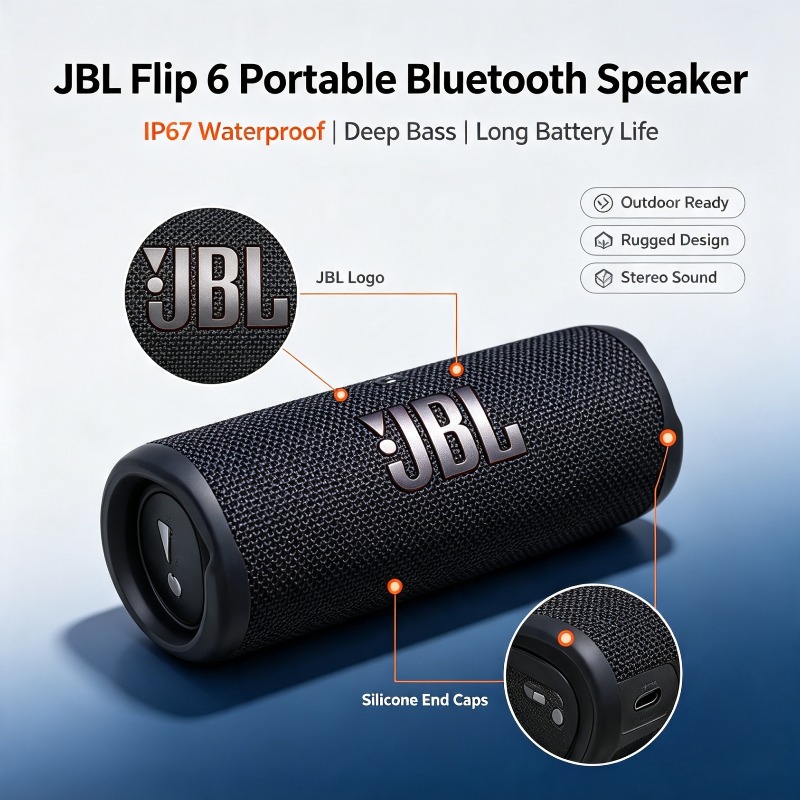 JBL Flip 6 IP67 Waterproof Wir - Jbl Speaker Flip 6 ulasan dan harga