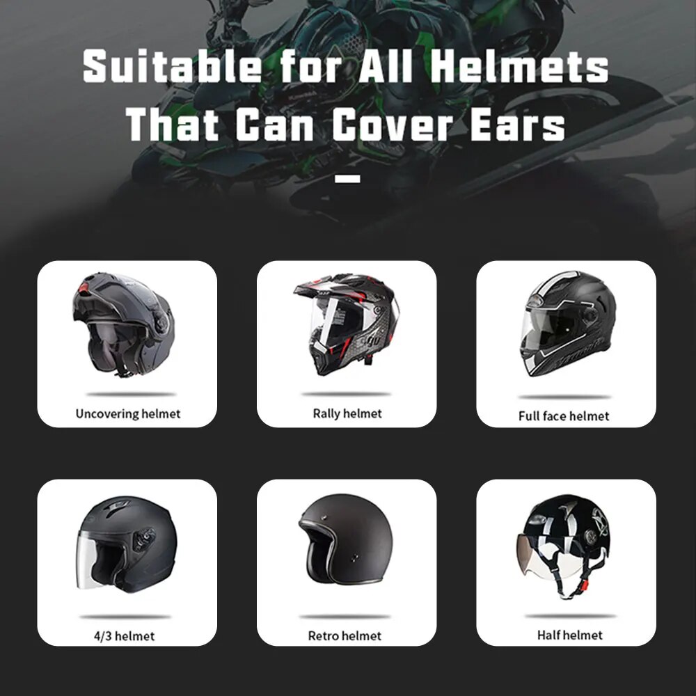 Kihous Single Ear Motorcycle H - Bluetooth Headset On Ear ulasan dan harga