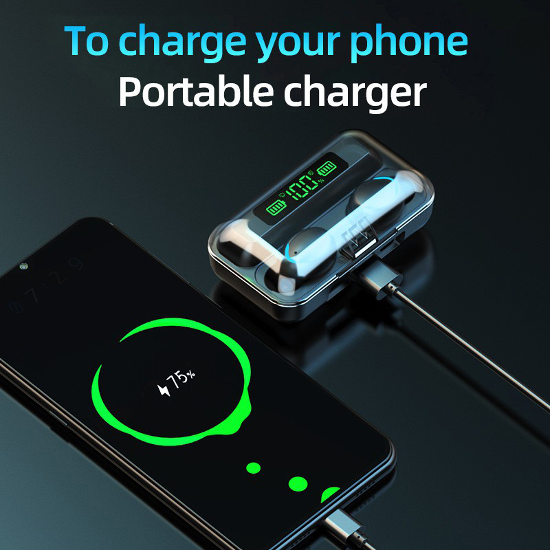 2026 F9 Wireless Earphones LED - Bluetooth Headset On Ear ulasan dan harga
