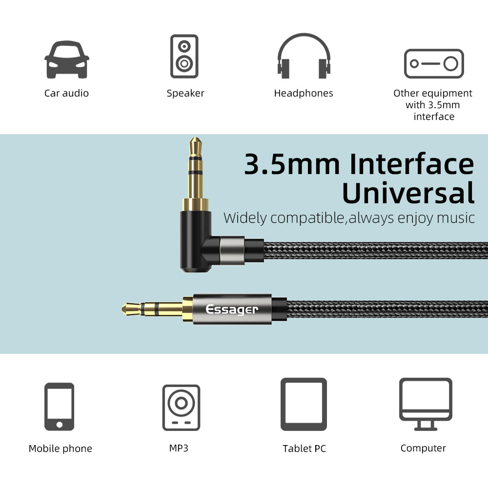 Essager Aux Extension Cable 3. - Cable Extension 3.5 ulasan dan harga