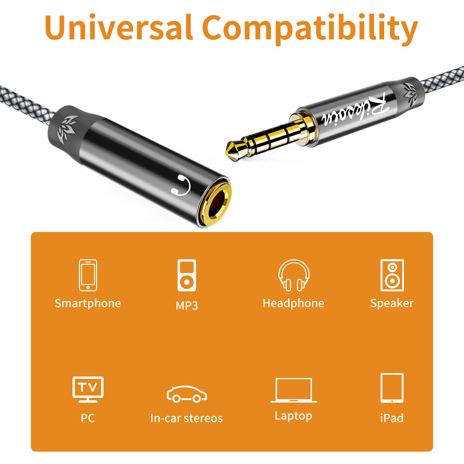 Riksoin 3.5mm Headphone Extens - Cable Extension 3.5 ulasan dan harga