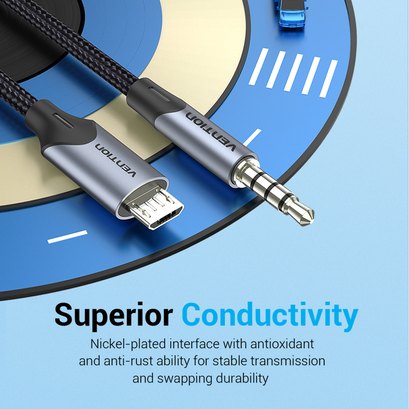 Vention Micro USB to 3.5mm Aud - Cable Extension 3.5 ulasan dan harga