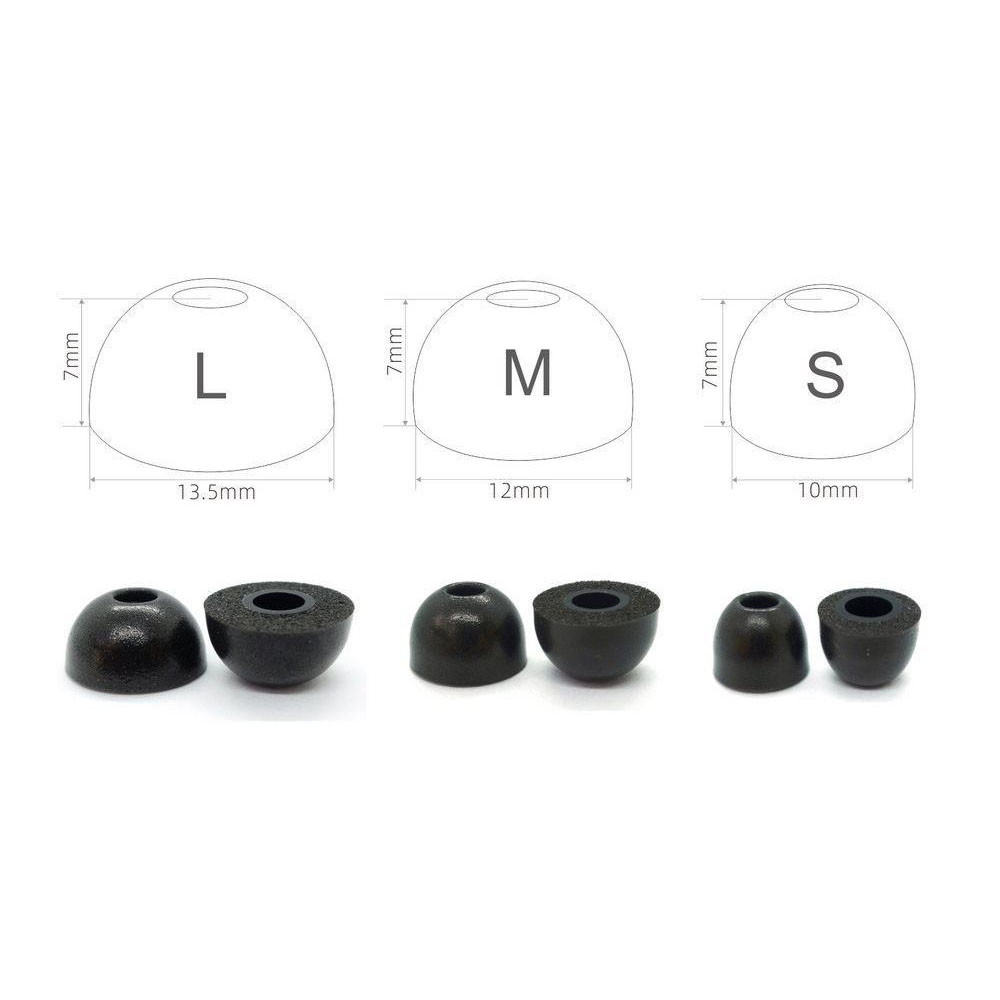 2pcs Replacement Earbuds Tips  - Earphone Foam Tip ulasan dan harga
